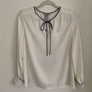 H&M White dressy top